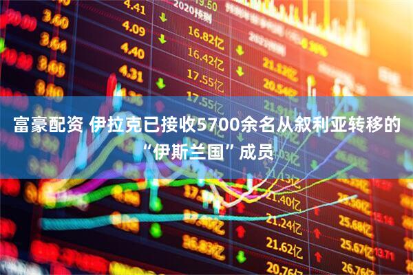 富豪配资 伊拉克已接收5700余名从叙利亚转移的“伊斯兰国”成员